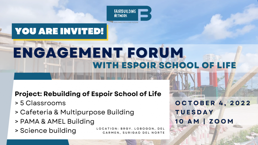 Project Rebuilding of Espoir School of Life 5 Classrooms Cafeteria & Multipurpose Building PAMA & AMEL Building Science building Project Rebuilding of Espoir School of Life 5 Classrooms Cafeteria & Multipurpose Building PAMA & AMEL Building Science building